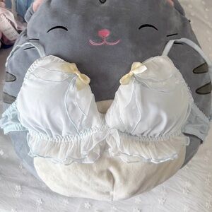 5 bras for $46! Cute Satin Bow Ruffles Bralette Bra